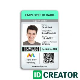 company id badges template